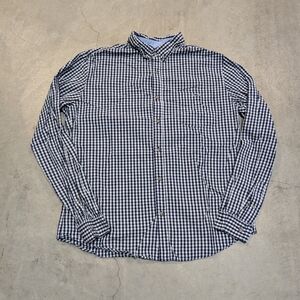 Vineyard Vines Target Button Up Shirt Mens L Navy White Check